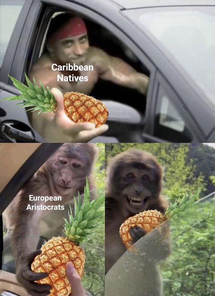 Caribbean Natives రత European Aristocrats