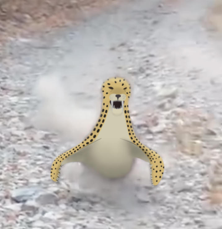 Thankfully, unlike the modern Cougar, this predator is flightless.