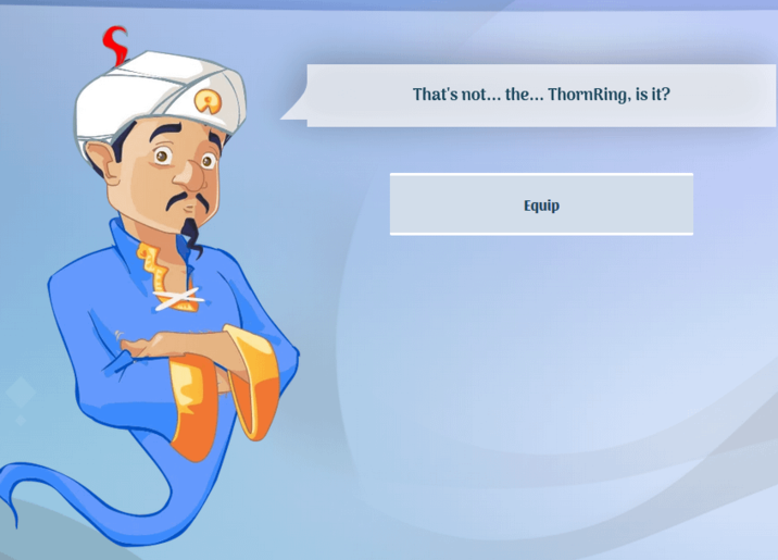 That's not... the... ThornRing, is it? Equip