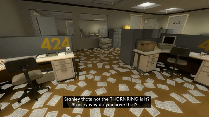 424 456 Stanley thats not the THORNRING is it? Stanley why do you have that? 420