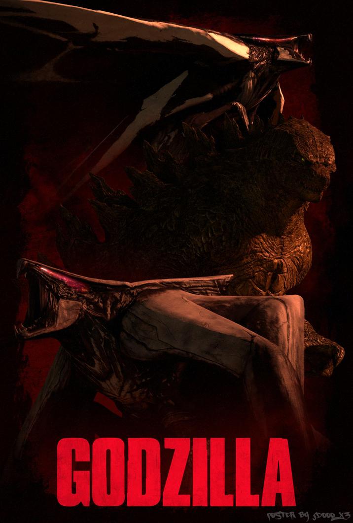 GODZILLA POSTER BY DO00 X3