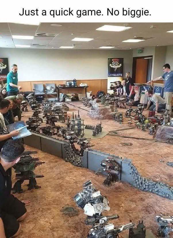 Just a quick game. No biggie. LITOR LOYALISTS