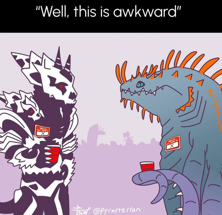 "Well, this is awkward" HELLO My name tum @pyrasterran Л