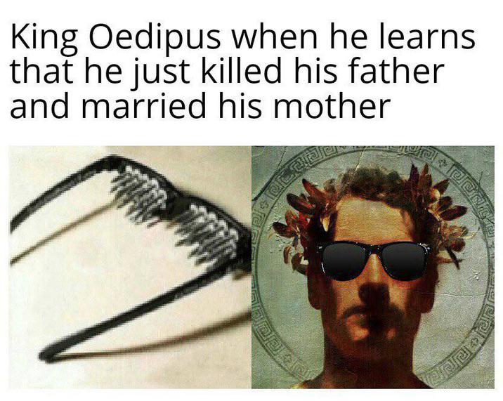 King Oedipus when he learns that he just killed his father and married his mother राग