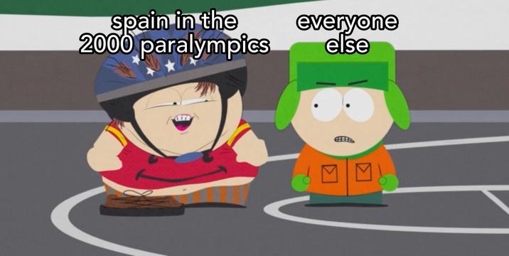 spain in the pain in 2000 paralympics everyone else