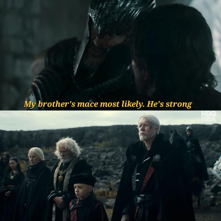 My brother's mace most likely. He's strong 1910 HBO max