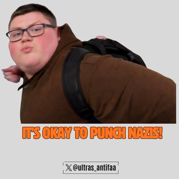 IT'S OKAY TO PUNCH NAZIS! X@ultras_antifaa
