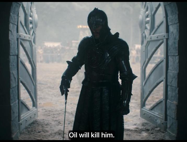 Oil will kill him.