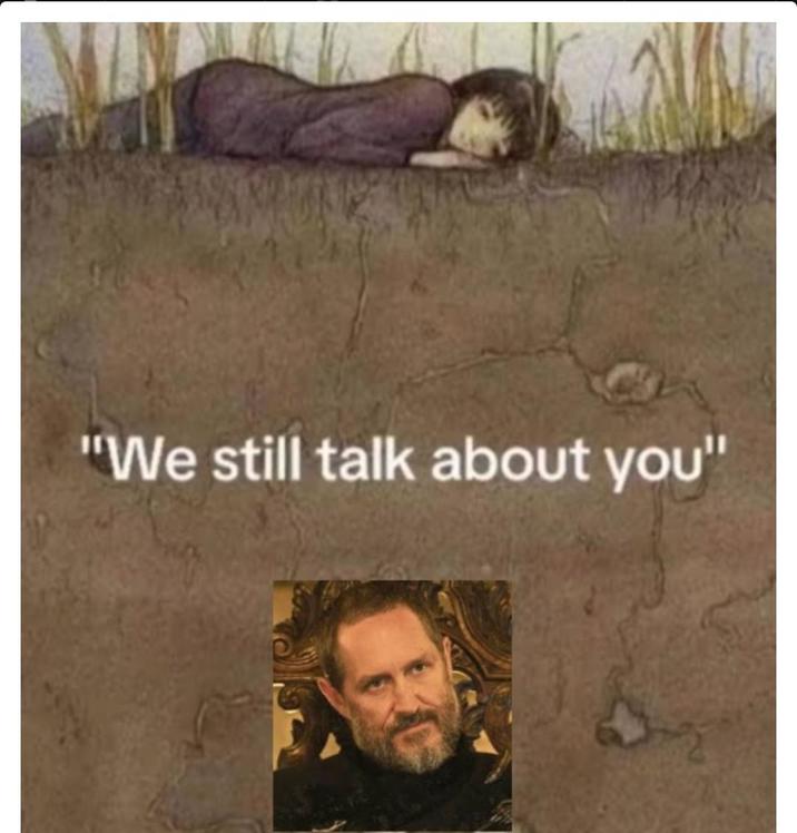 "We still talk about you"