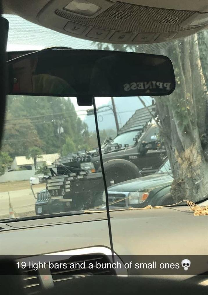 19 light bars and a bunch of small ones