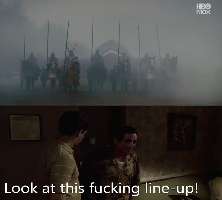 Look at this f------ line-up! HBO max