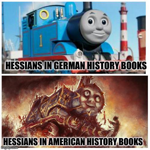 HESSIANS IN GERMAN HISTORY BOOKS HESSIANS IN AMERICAN HISTORY BOOKS imgflip.com