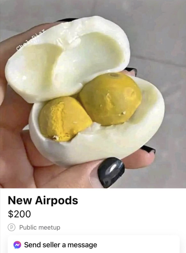 New Airpods $200 ℗ Public meetup Send seller a message