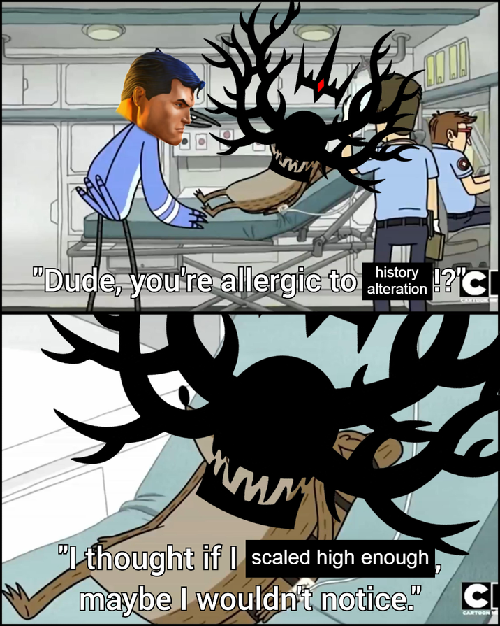 I genuinely thought this fight could only end in one of two ways:

Option A: Extreme NoLimitsMan wank

Option B: Some doomer-ass ending where evil ultimately triumphs over good

Never in a million years could I have anticipated:

OPTION C