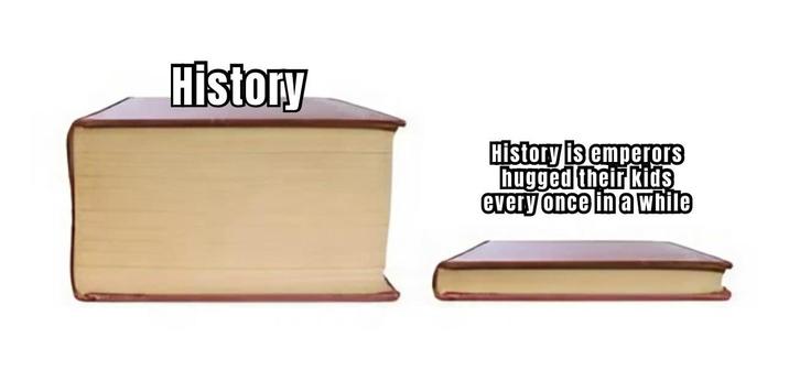History History is emperors hugged their kids every once in a while