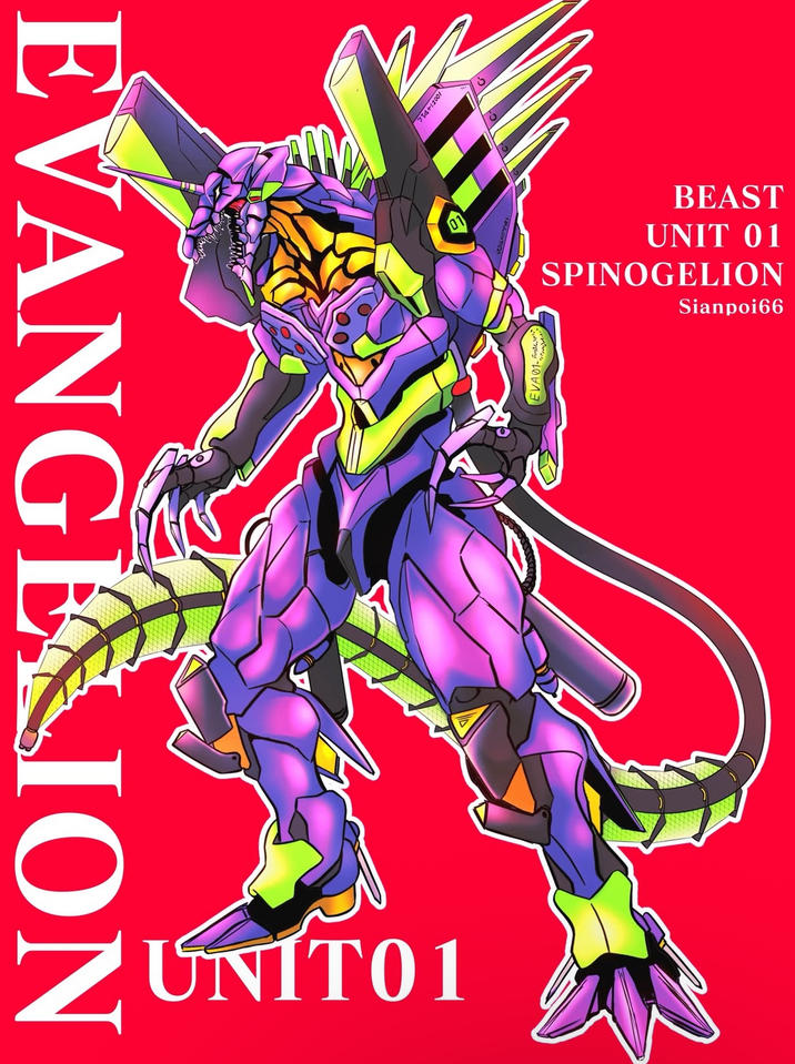 EVANGELION Z UNITO 1 714+11001 EVA01- BEAST UNIT 01 SPINOGELION Sianpoi66