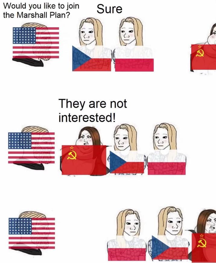 Would you like to join the Marshall Plan? Sure They are not interested! ☆ PE