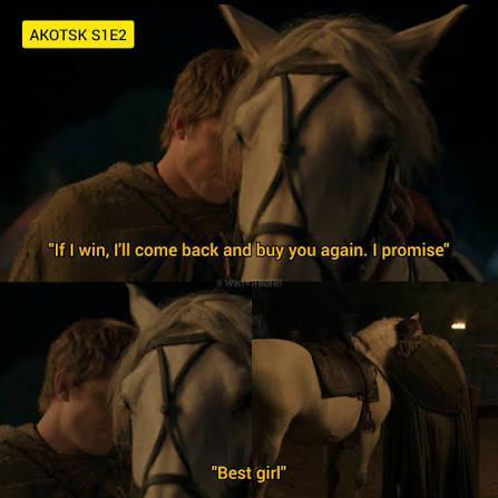 AKOTSK S1E2 "If I win, I'll come back and buy you again. I promise" "Best girl"