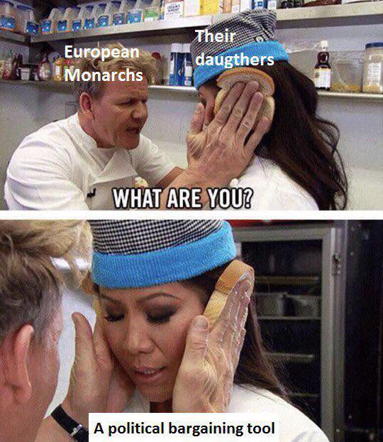 Their European daugthers Monarchs WHAT ARE YOU? A political bargaining tool