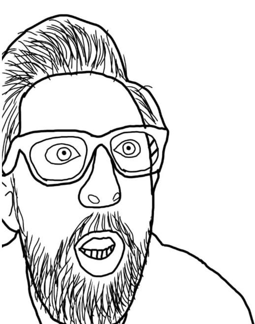 A soyjak of Adam Rose.