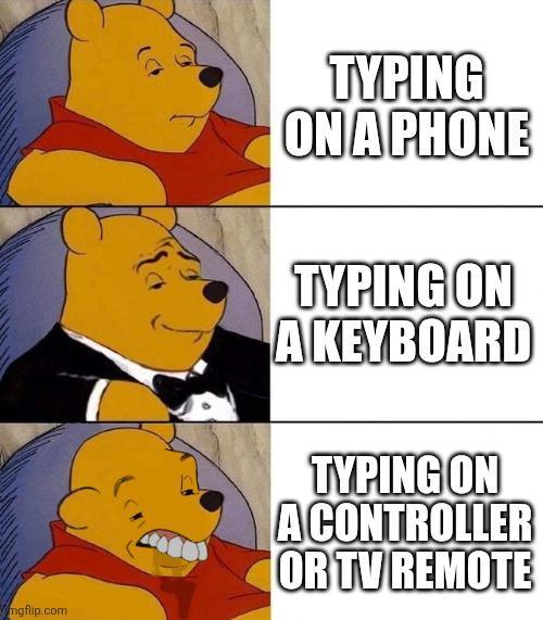 mgflip.com TYPING ON A PHONE TYPING ON A KEYBOARD TYPING ON A CONTROLLER OR TV REMOTE