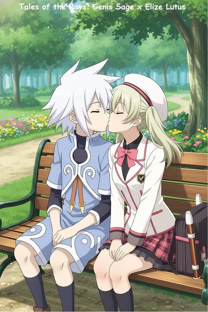 Tales of the Rays ship: Elize Lutus' and Genis Sage on Valentine
