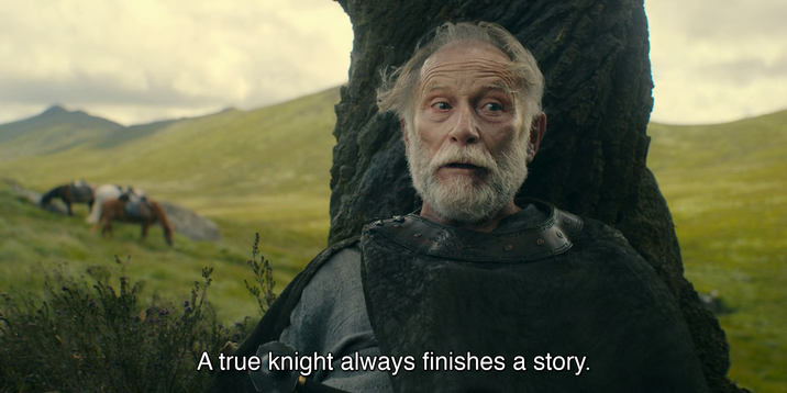 A true knight always finishes a story.