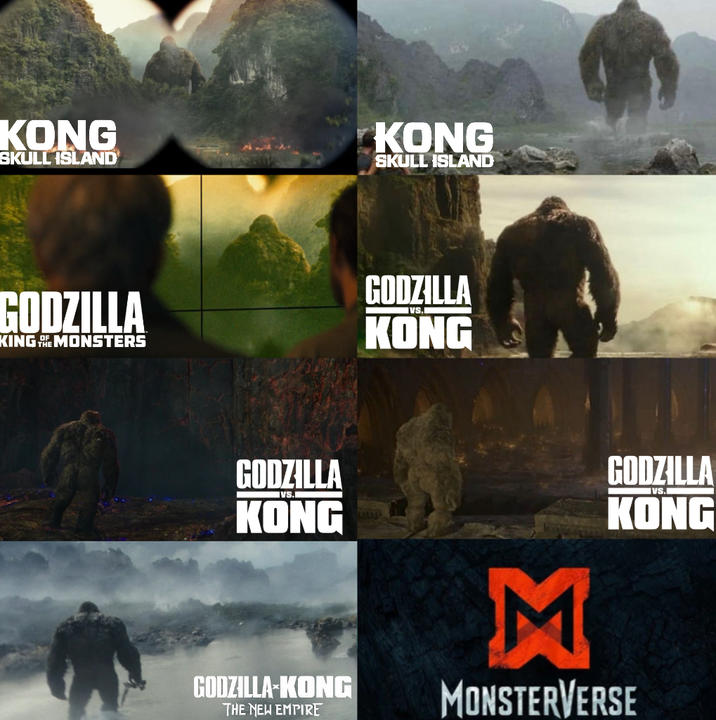 KONG SKULL ISLAND KONG SKULL ISLAND GODZILLA KING MONSTERS GODZILLA KONG GODZILLA VS. KONG M GODZILLA VS. KONG GODZILLA KONG THE NEW EMPIRE MONSTERVERSE