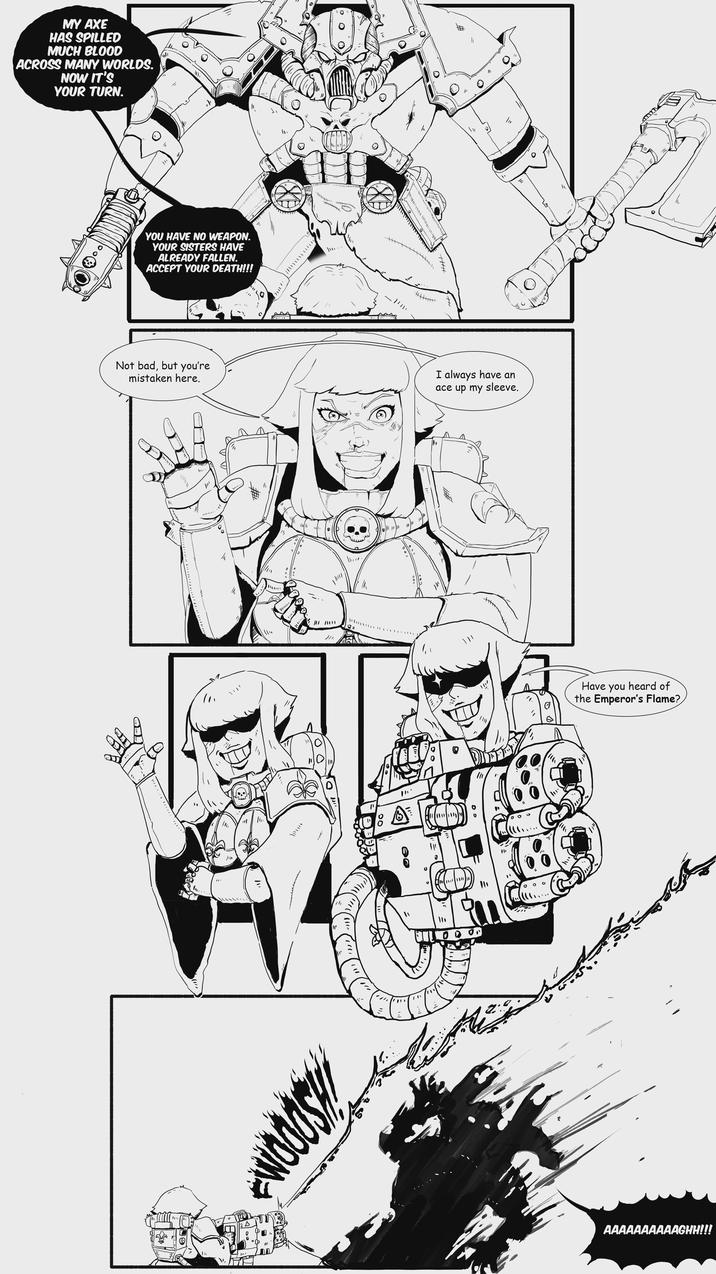 MY AXE HAS SPILLED MUCH BLOOD ACROSS MANY WORLDS. NOW IT'S YOUR TURN. " YOU HAVE NO WEAPON. YOUR SISTERS HAVE ALREADY FALLEN. ACCEPT YOUR DEATH!!! Not bad, but you're mistaken here. 1" 三 הזויייי זיד 111 !!!!!! " 14 0 ° 1 ง Θ יתיך 82 # +++ I always have an ace up my sleeve. " 1111 Δ ここ # (10)) ייד ම " 1 D !!!! 灬 "|" "11 о 0 Have you heard of the Emperor's Flame? 2 AAAAAAAAAAGHH!!!