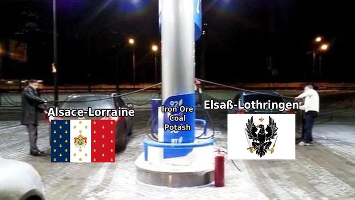 Alsace-Lorraine Iron Ore Coal Potash Elsaß-Lothringen