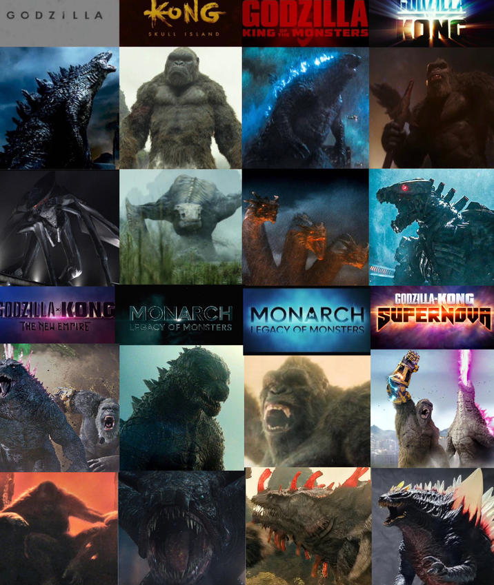 GODZILLA KONG GODZILLA SKULL ISLAND KING MONSTERS KONG GODZILLA-KONG GODZILLA KONG MONARCH MONARCH SUPERNOVA THE NEW EMPIRE LEGACY OF MONSTERS LEGACY OF MONSTERS