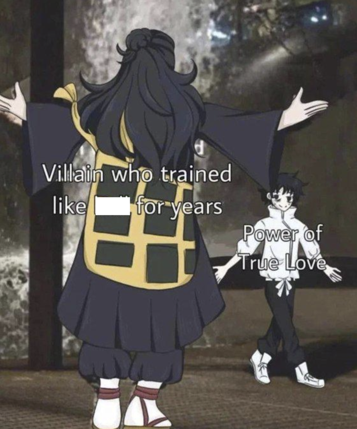 Villain who trained like for years Power of True Love