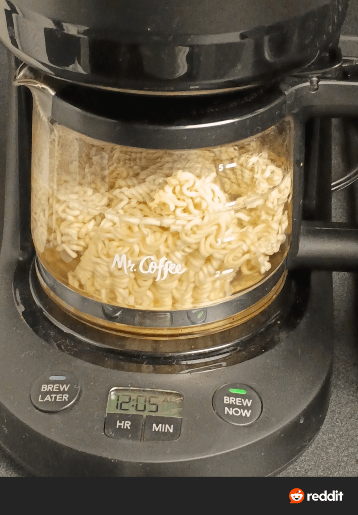 BREW LATER Mr. Coffee 5 12:05 BREW NOW HR MIN reddit