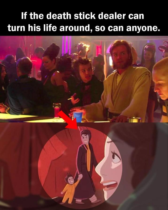 If the death stick dealer can turn his life around, so can anyone.