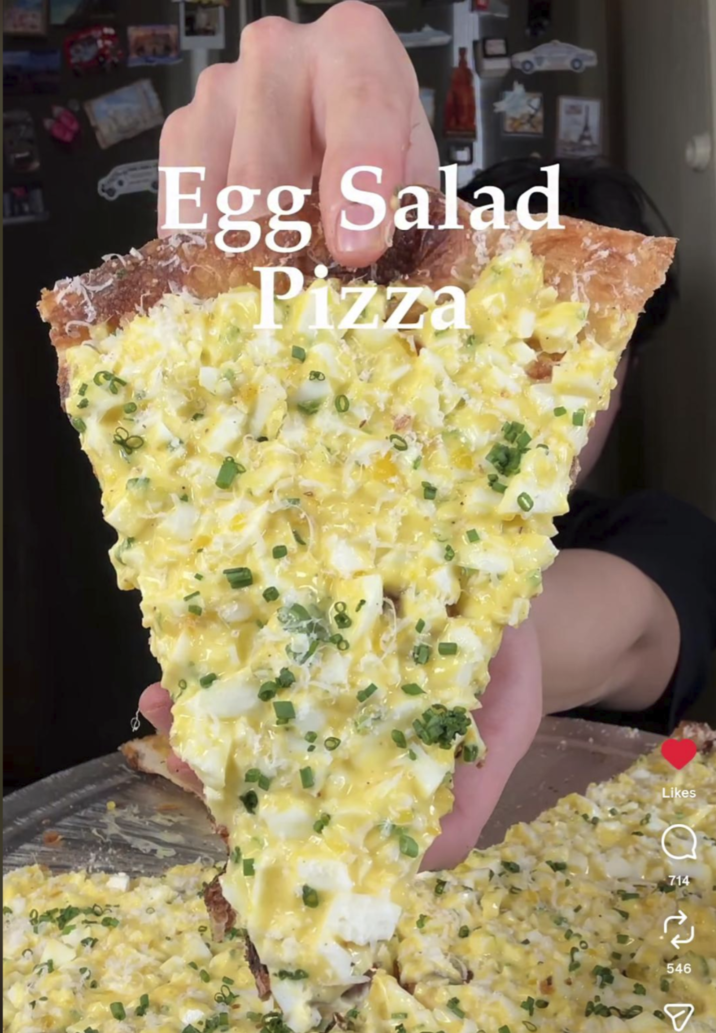 Egg Salad Pizza Likes 714 546