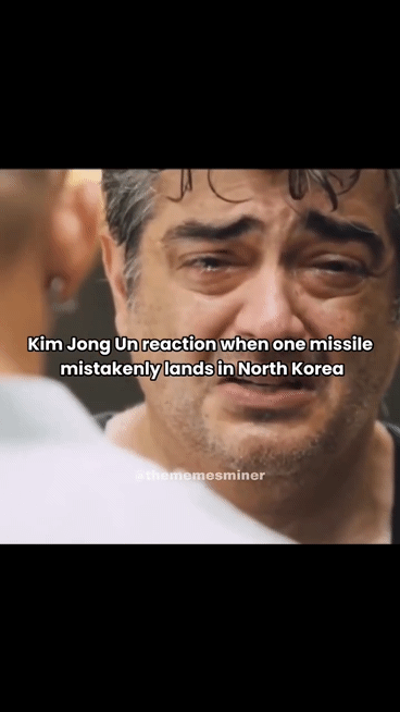 Kim Jong Un reaction when one missile mistakenly lands in North Korea athememesminer