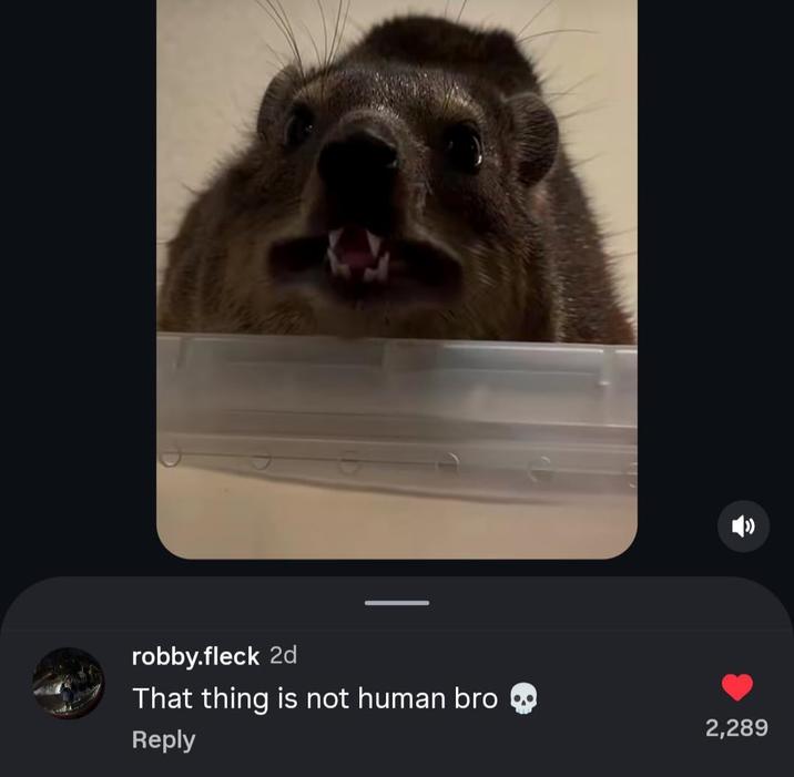 robby.fleck 2d That thing is not human bro Reply 2,289