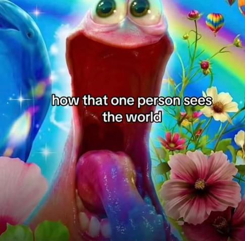how that one person sees the world