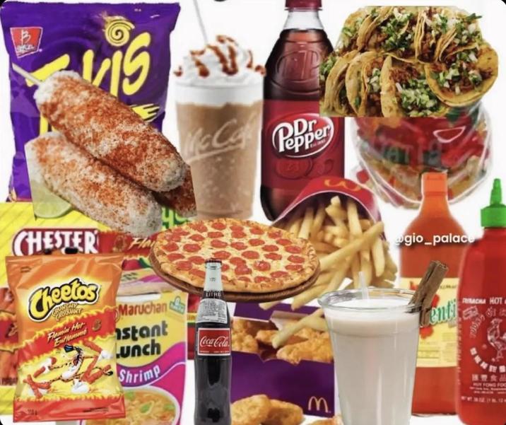 CHESTER Cheetos ROOMANT Flamin Her Maruchan stant Lunch McCa Pepper LITRO Coca-Cola Shrimp M gio_palace tenti FRIRACHA HOT a