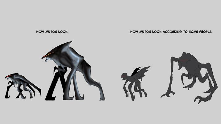 HOW MUTOS LOOK: HOW MUTOS LOOK ACCORDING TO SOME PEOPLE: M