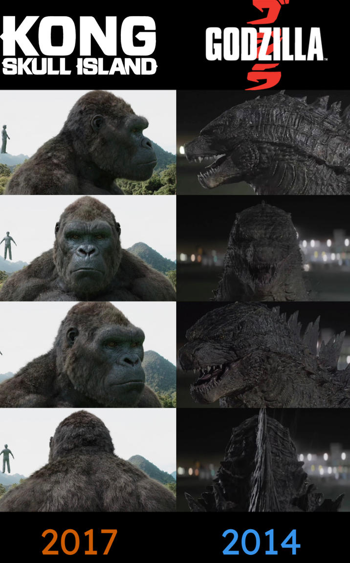 KONG GODZILLA SKULL ISLAND 5 2017 2014