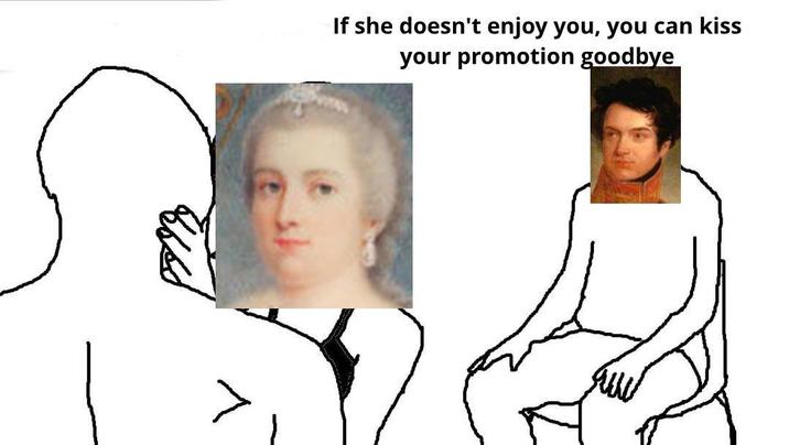 If she doesn't enjoy you, you can kiss your promotion goodbye