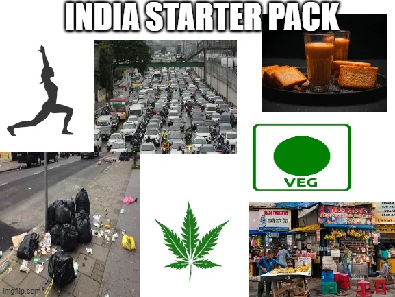 के INDIA STARTER PACK imgflip.com 4TH CENTE VEG SCANE