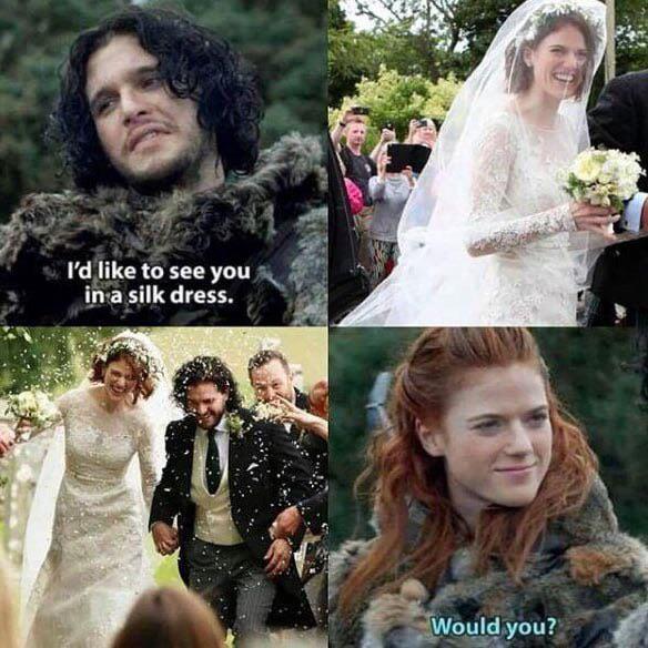 I'd like to see you in a silk dress. Would you?