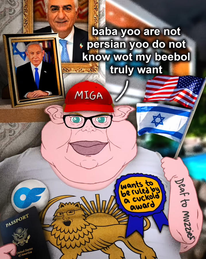 baba yoo are not persian yoo do not know wot my beebol truly want MIGA PASSPORT wants to be ruled by a cuckold award United States of America Deaf to Muzzies