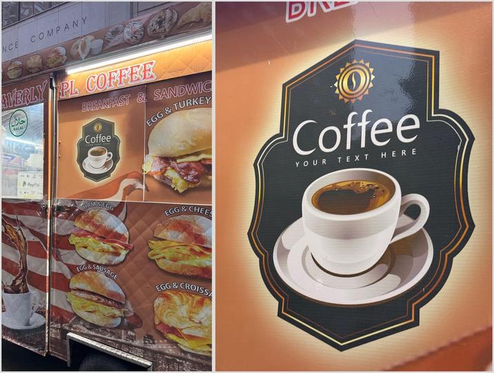 NCE COMPANY AVERLY PL COFFEE BREAKFAST & SANDWIC 0 Coffee EGG & TURKEY PayPal HAM & EGG EGG & CHEES EGG & SAUSAGE EGG & CROISSA Coffee YOUR TEXT HERE