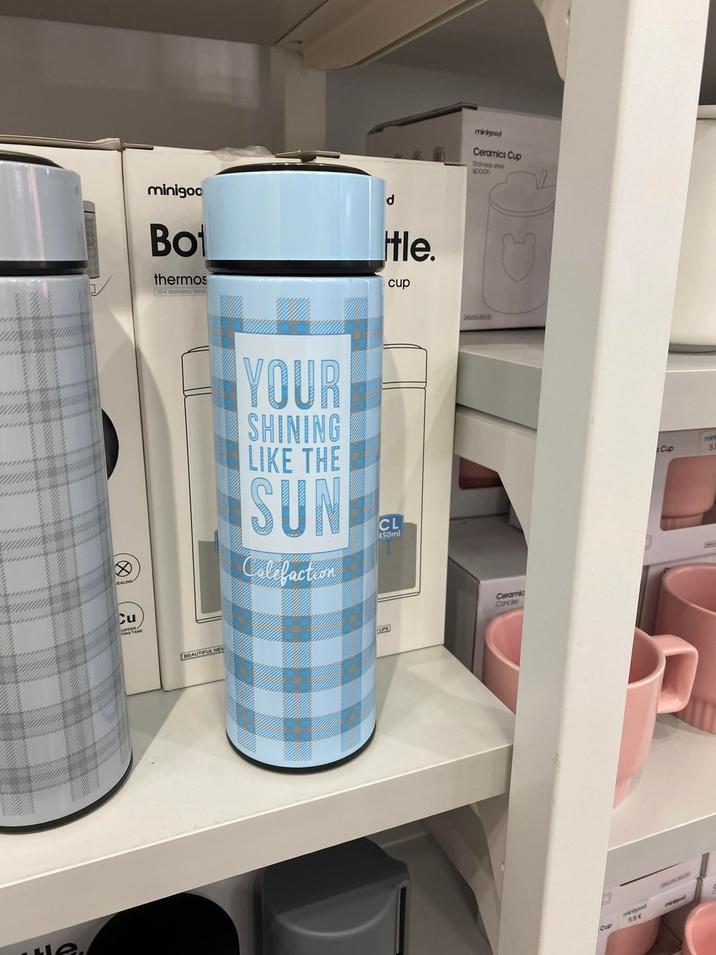 Cu minigoa Bot thermos 304 stainless steel d Itle. cup BEAUTIFUL NEW YOUR SHINING LIKE THE SUN Calefaction CL 450ml minigood Ceramics Cup Stories pe spoon Ceramic Concie OP 5.06 min