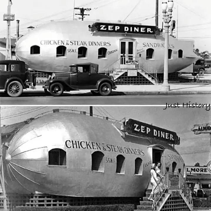 ZEP DINER CHICKEN & STEAK DINNERS SANDWIC ES SISWF ORIGINAL Just History ZEP DINER CHICKEN &STEAK DINNERS 515NF ALWA LMORE 1OPEN