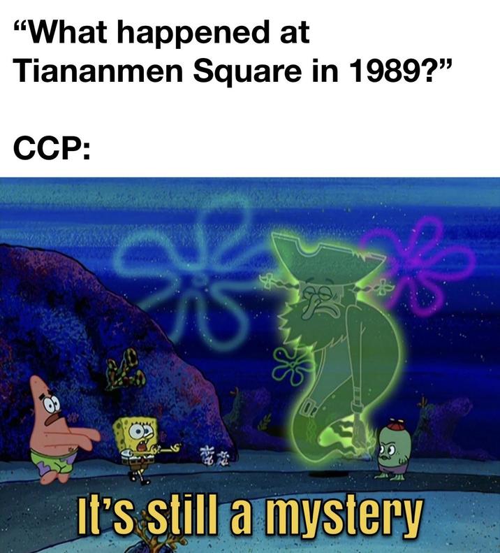 "What happened at Tiananmen Square in 1989?" CCP: 02 電話 It's still a mystery