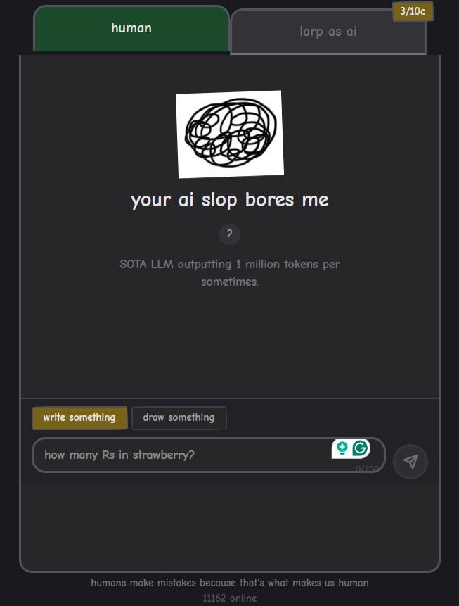 The homepage of youraislopbores.me.